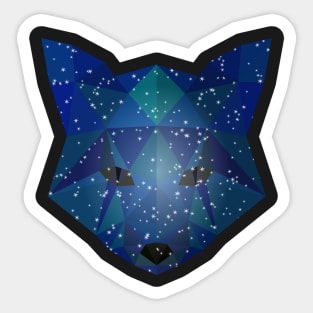 Galaxy Wolf Sticker